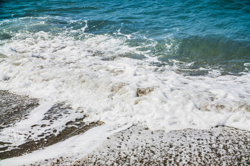 beach shore and sea waves