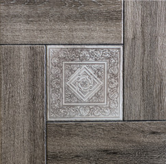 tile with abstract geometry