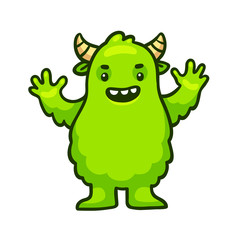 Cute cartoon monster