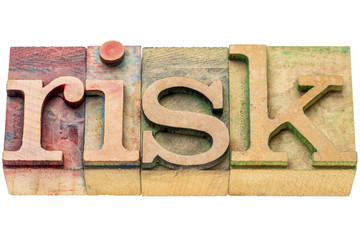 risk word in wood type