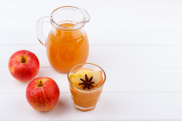 Fresh apple juice