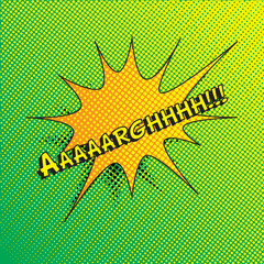 Naklejka premium Kolorowy komiks styl wektor efekt wybuchu