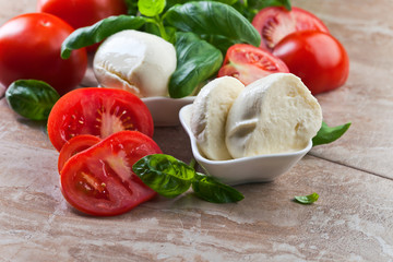  mozzarella with tomato and basil