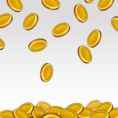 coins light background illustration vector coins jingle