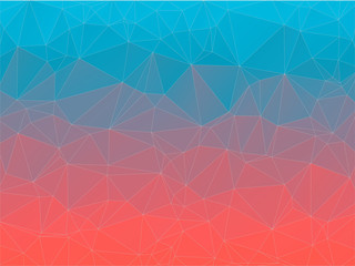 Gradient 2D triangle geometric multicolor background