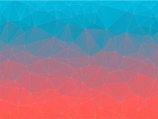 Foto auf Acrylglas Gradient 2D triangle geometric multicolor background © igor_shmel