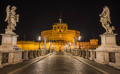 Naklejka na ściany i meble Castel Sant'Angelo, Rome, Italy
