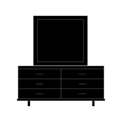 Furniture black icons. icon vector illustration