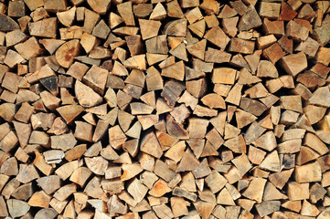 Chopped firewood pattern