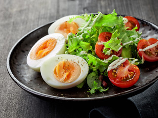 salad with boiled eggs