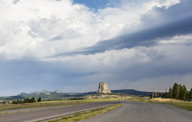 Devil's Tower National Monument in Wyoming, U.S.A.