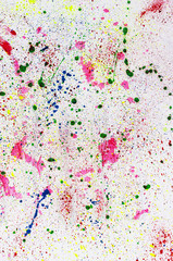 A lot of color painted spots