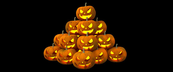 HALLOWEEN PUMPKINS PYRAMIDE