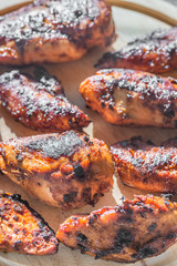 Grilled adobo chicken
