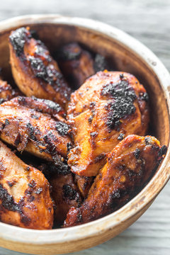 Grilled adobo chicken
