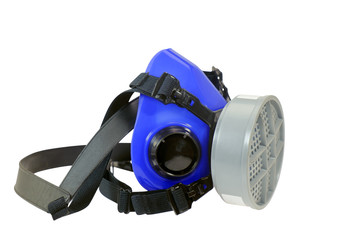 Gas mask / Gas mask on white background. Protection devices for industrial applications.