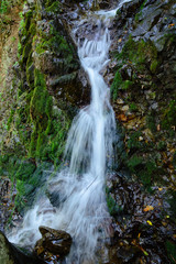 Fototapeta premium Amazing landscape with wild waterfall, Armenia