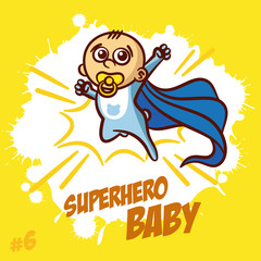 Superhero Baby Boy Clipart