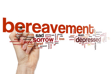 Bereavement word cloud