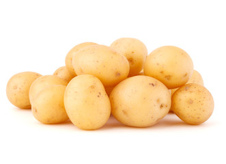 new potato tuber isolated on white background cutout