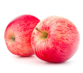 Red apple isolated on white background cutout