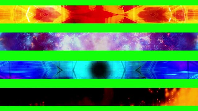 Lower third eleven GBS Abstract looping Lower Thirds, use cropping or masking to separate Lower Thirds. 