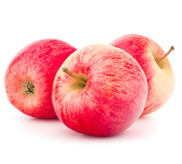 Red apple isolated on white background cutout