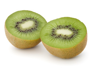 Fototapeta premium Sliced Kiwi fruit isolated on white background cutout