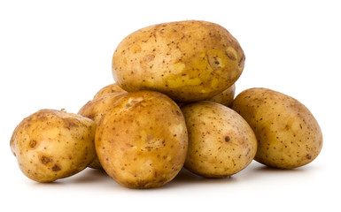 new potato tuber isolated on white background cutout