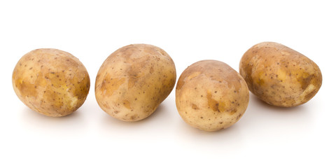 new potato tuber isolated on white background cutout