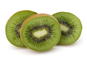 Fototapeta na wymiar Sliced Kiwi fruit isolated on white background cutout