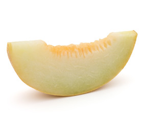 melon slice isolated on white background cutout