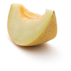 melon slice isolated on white background cutout