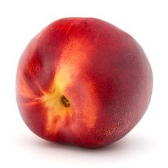Nectarine fruit isolated on white background close up