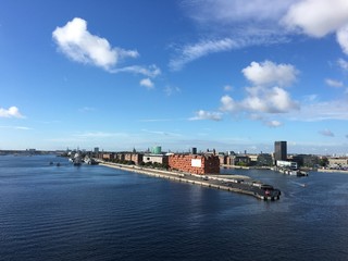 Copenhagen, the capital of Denmark. The picture is taken in Nordhavn, in the north-eastern part of...