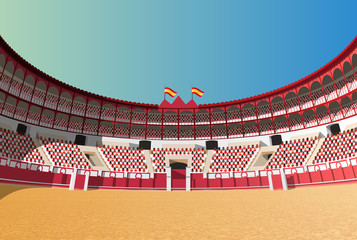 Spanish bullfight arena