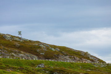 mountains landscape in Norway.