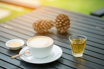 coffee time in the garden