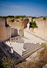 Labyrinth in the Lithica quarry, Minorca, Spain