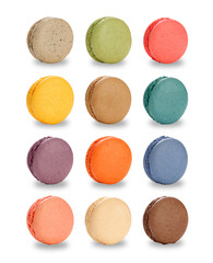 カラフルなマカロン/クリッピングパス付き