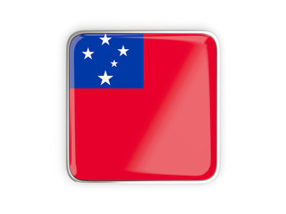 Flag of samoa, square icon