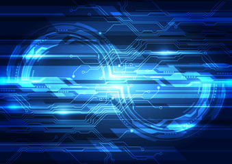 vector digital technology concept, abstract background