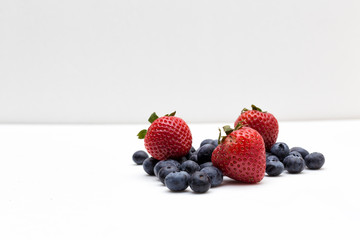 Strawberries and Blueberries