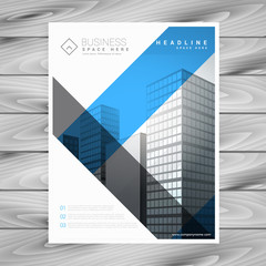 abstract business brochure flyer with buildings