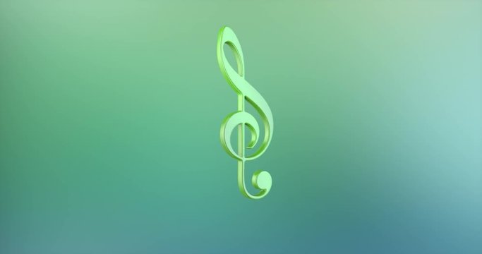 Animated Music Color 3d Icon Loop Modules for edit with alpha matte

