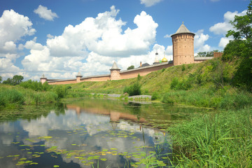 Fototapeta premium Summer landscape in Suzdal