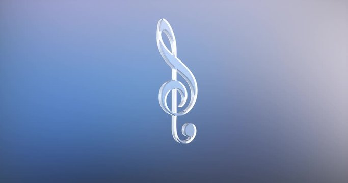Animated Music Glass 3d Icon Loop Modules for edit with alpha matte
