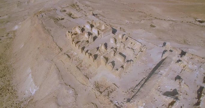 The remains of a church from the Byzantine period .
