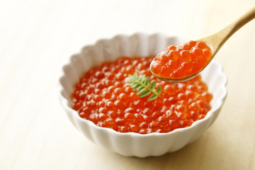 いくらの醤油漬け　Salmon roe