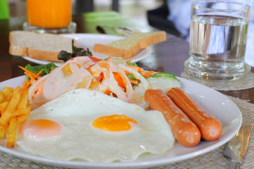 breakfast on the table